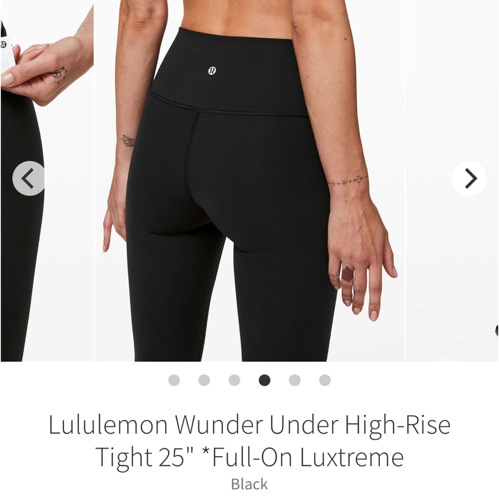 SOLD on depop Wunder Under High-Rise Tight 25" Luxtreme Black